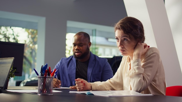 Public speaking training session